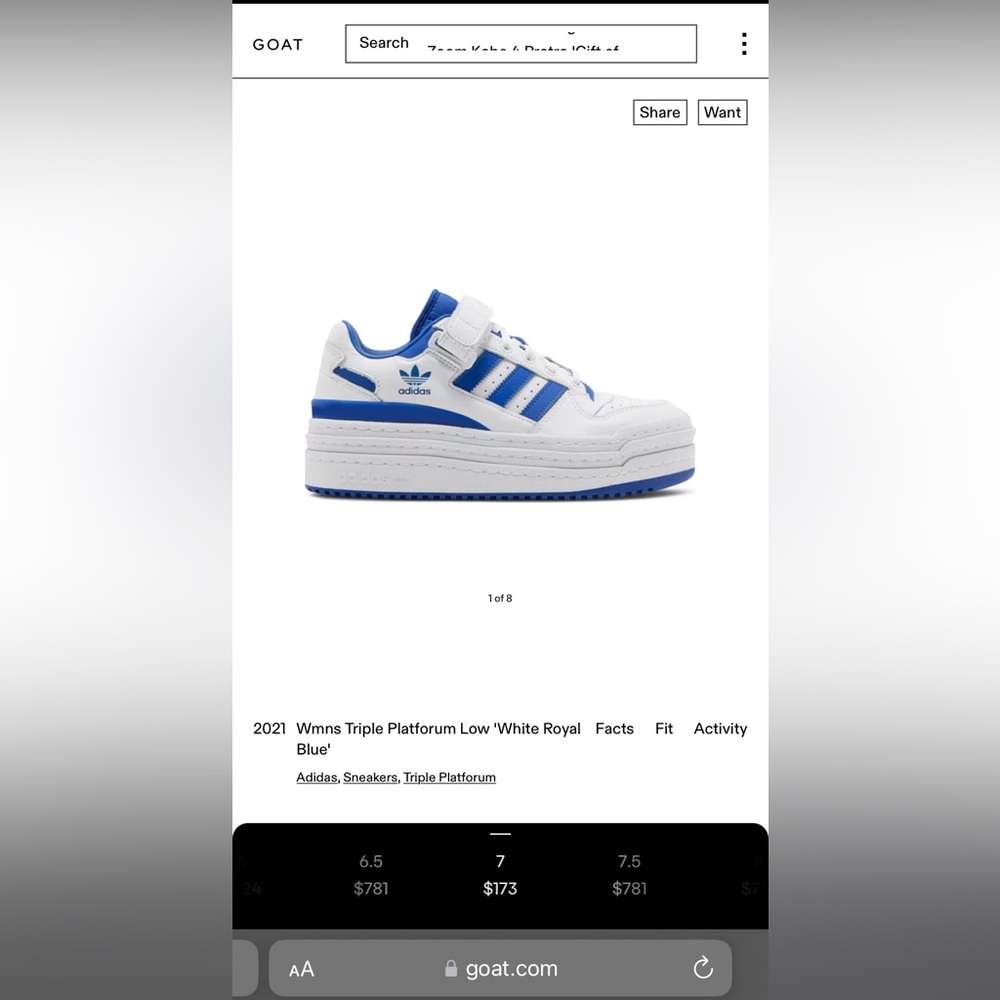 Adidas triple forum blue platforms
